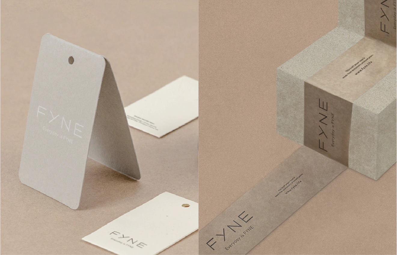 FYNE 永續吊牌、標籤與膠帶包裝系統